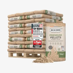 REKORD Premium Holzpellets 6mm ENplusA1, 66 x 15kg Palette