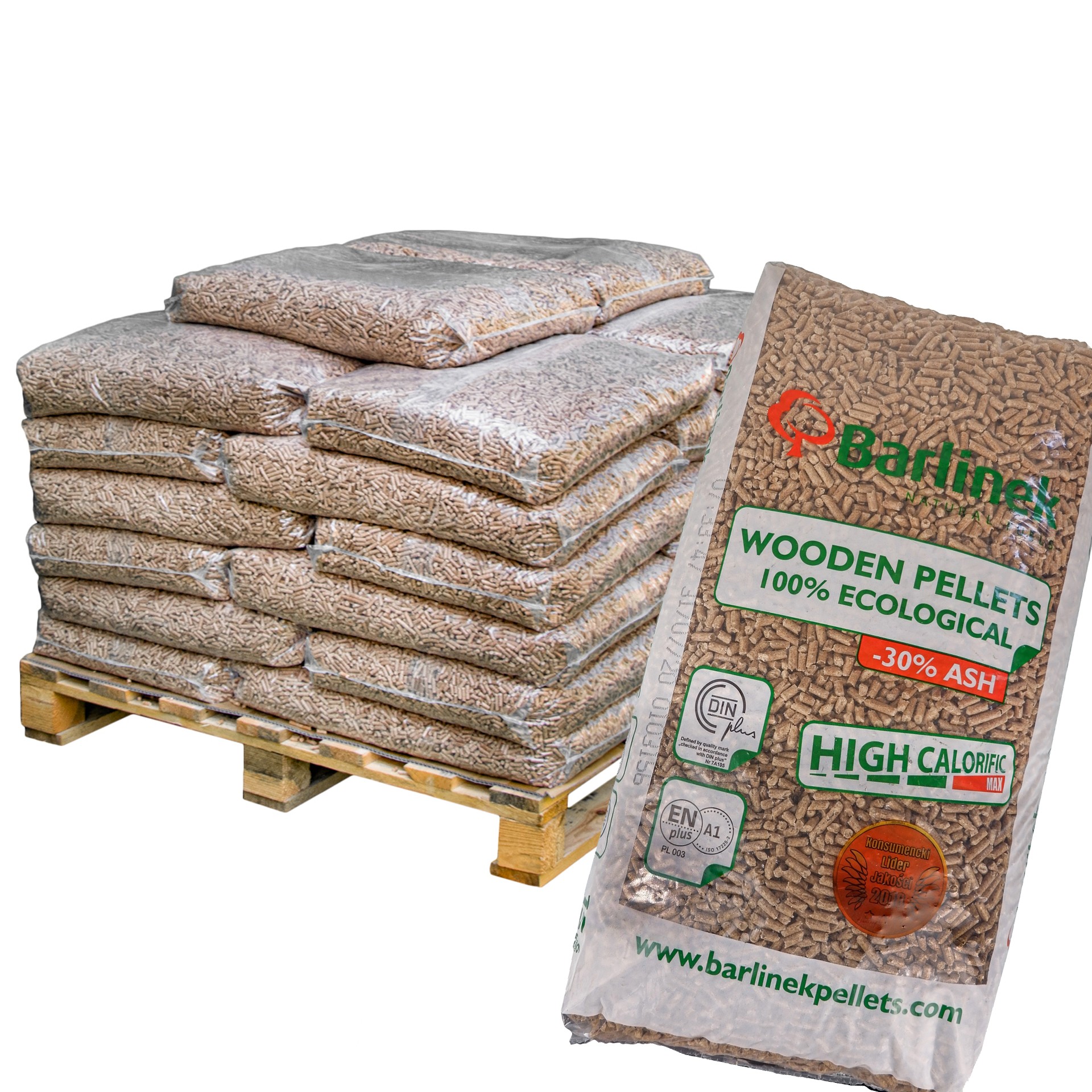 Holzpellets ENplus A1 6 mm – 66 × 15 kg (990 kg) – Weichholz – Bild 6