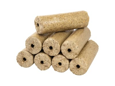 Holzbriketts rund mit Loch Palette – Bild 3