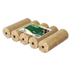 Holzbriketts rund mit Loch Palette