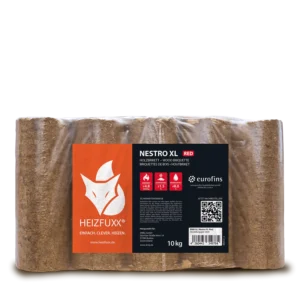 Holzbriketts Nestro XL Red – rund ohne Loch (Palette 960 kg)