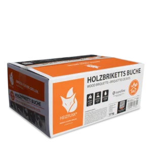 Buchen Nestro Briketts – 12 kg Box – Palette 81× (972 kg)