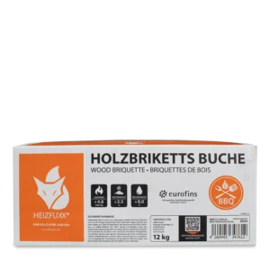 Buchen Nestro Briketts – 12 kg Box – Palette 81× (972 kg)