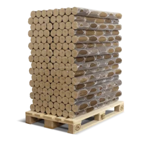 Pollmeier Buchen-Holzbriketts Nestro – rund ohne Loch (Palette 960 kg)