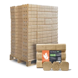 RUF Triplex Green Weichholzbriketts – 960 kg Palette